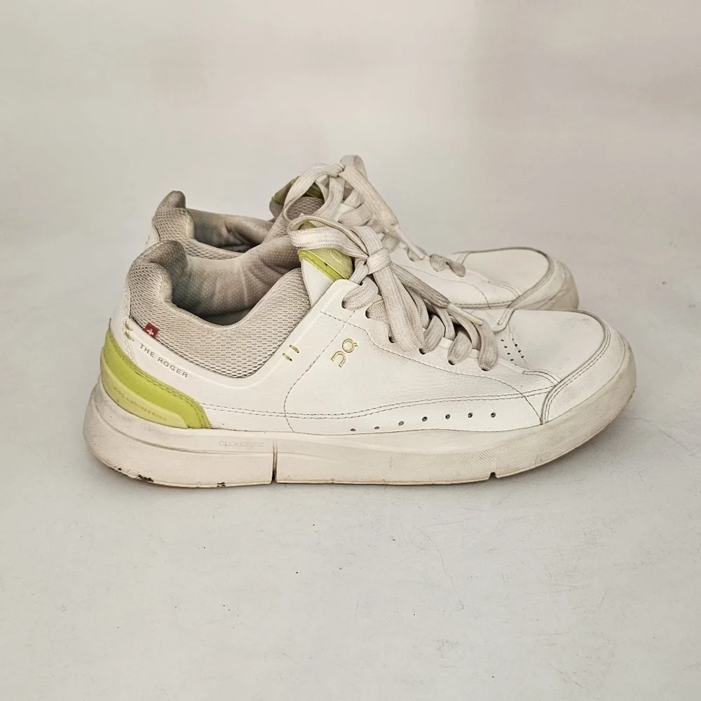 On The Roger Centre Court Womens Sneakers Size 7.5 White Limelight